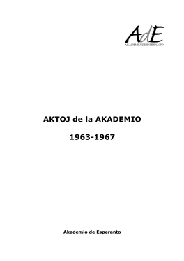 Aktoj 1963-1967 Kiel PDF-Dosiero