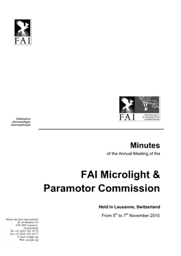 FAI Microlight & Paramotor Commission