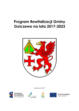 Program Rewitalizacji Gminy Golczewo Na Lata 2017-2023