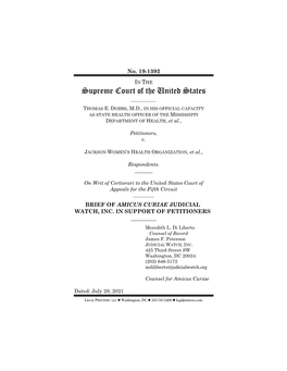Supreme Court of the United States ______THOMAS E