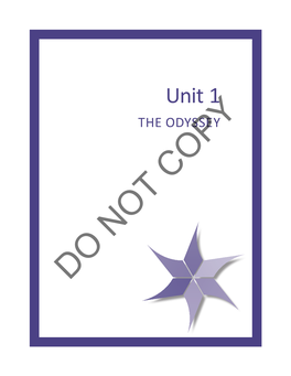 Unit 1 the ODYSSEY