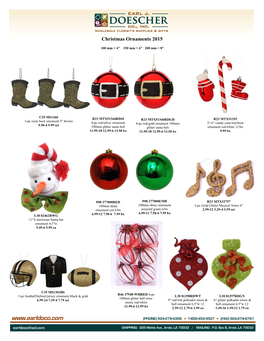 Christmas Ornaments 2015