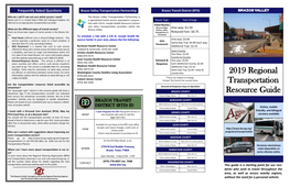 2019 Regional Transportation Resource Guide