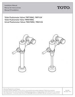Manual Flushometer Valves