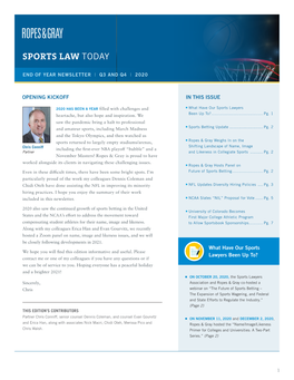 Sports Law Today