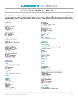 Middle East General Circuit