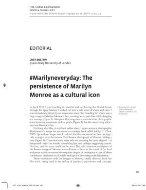 The Persistence of Marilyn Monroe As a Cultural Icon