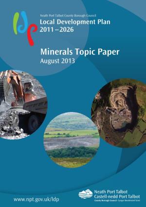 Minerals Topic Paper August 2013