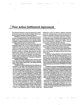 Settlement Agreement