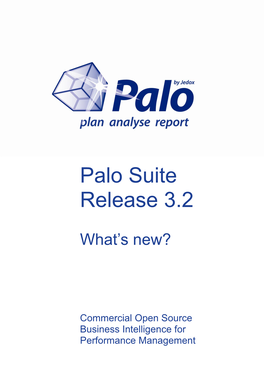 Palo Suite Release 3.2