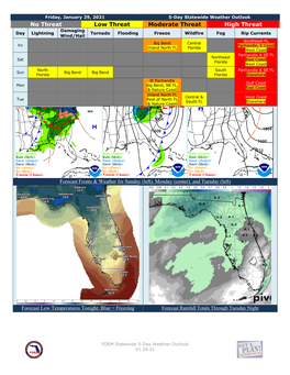 5-Day Weather Outlook 01.29.21