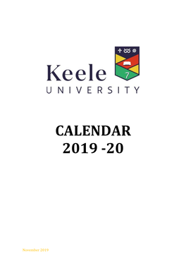 Calendar 2019 -20