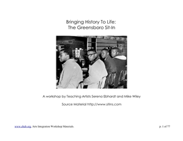Bringing History to Life: the Greensboro Sit-In