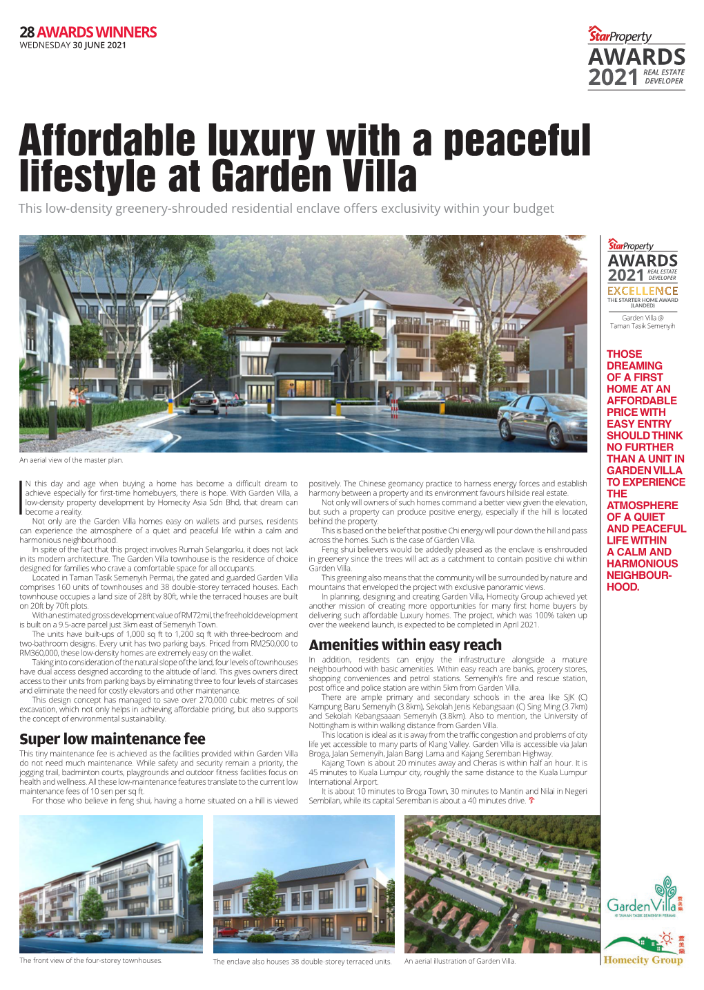 Affordable Luxury with a Peaceful Lifestyle at Garden Villa This Low-Density Greenery-Shrouded Residential Enclave Offers Exclusivity Within Your Budget