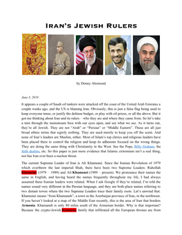 Iran's Jewish Rulers
