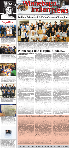 Winnebago IHS Hospital Update… from the Winnebago Tribe of Ne- Ment Shortfalls