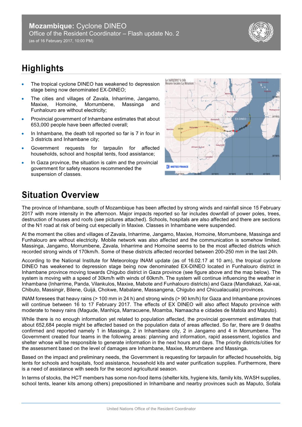 Mozambique-Cyclone-Dineo-Flash-Update2-16February2017.Pdf (Anglais (English))