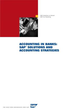 SAP® SOLUTIONS and ACCOUNTING STRATEGIES © Copyright 2007 SAP AG