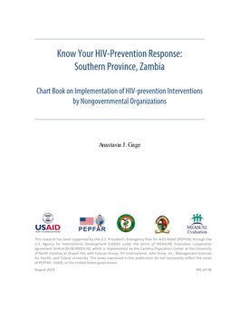 Know Your HIV-Prevention Response: Southern Province, Zambia