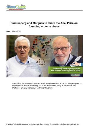 Furstenberg and Margulis to Share the Abel Prize on Founding Order in Chaos