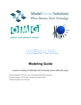 NIEM-UML Modeling Guide