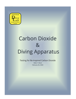 Carbon Dioxide & Diving Apparatus