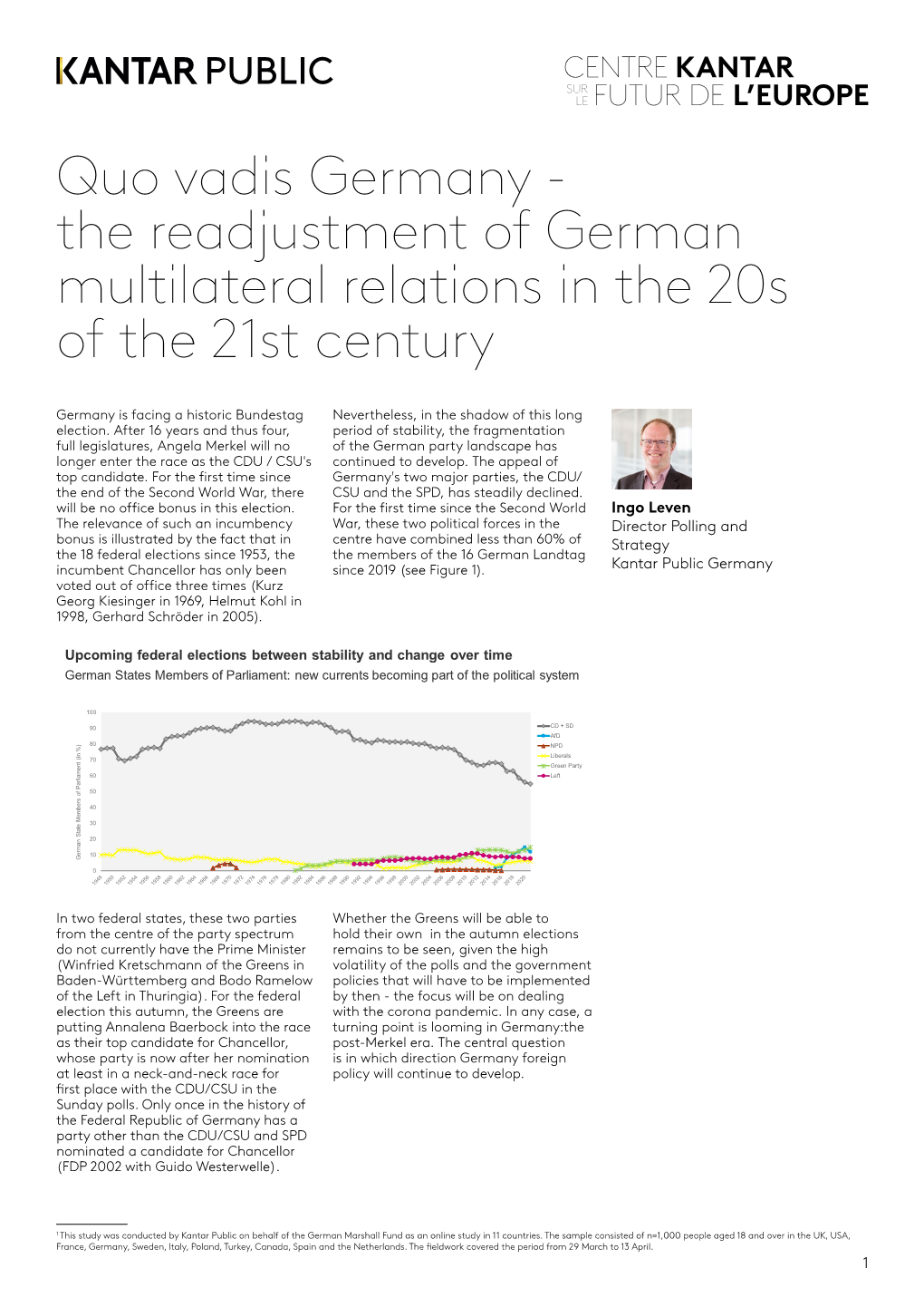 Quo Vadis Germany - the Readjustment of German Multilateral Relations in the 20S of the 21St Century