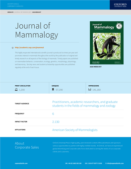 Journal of Mammalogy