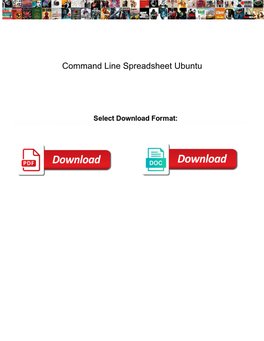 Command Line Spreadsheet Ubuntu