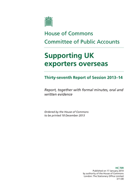 Supporting UK Exporters Overseas