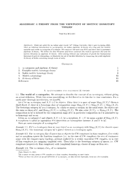 Algebraic K-Theory from the Viewpoint of Motivic Homotopy Theory