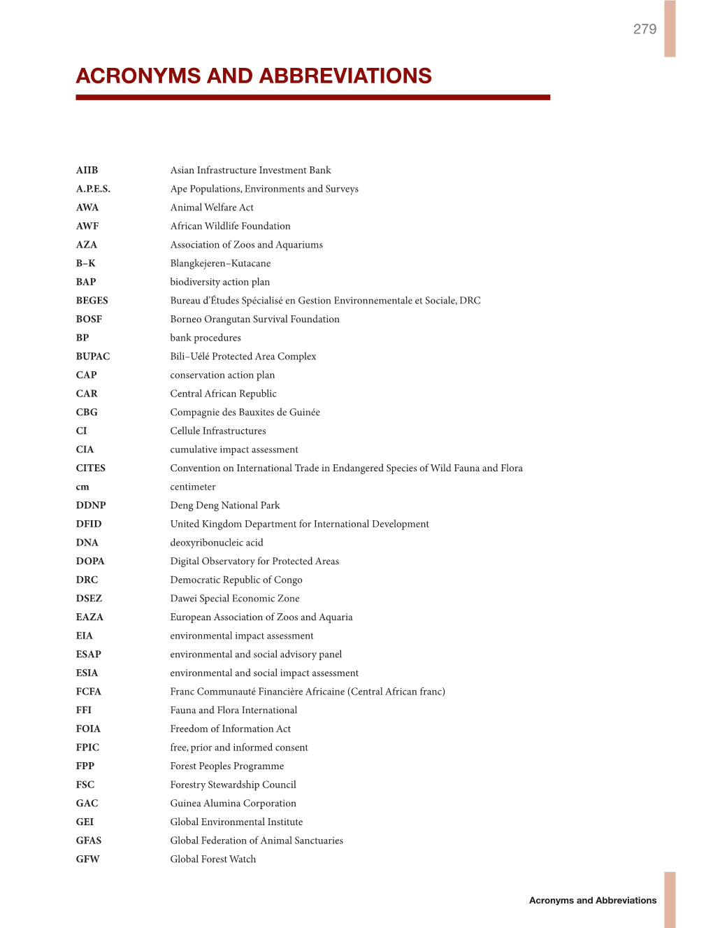 Acronyms and Abbreviations