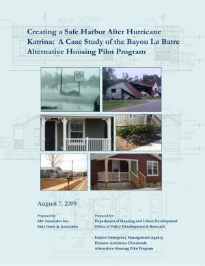 A Case Study of the Bayou La Batre Alternative Housing Pilot Program