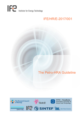 IFE/HR/E-2017/001 the Petro-HRA Guideline