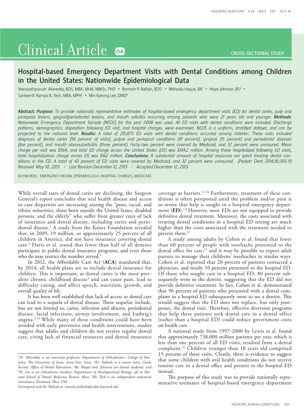 Hospital-Based Emergency Department