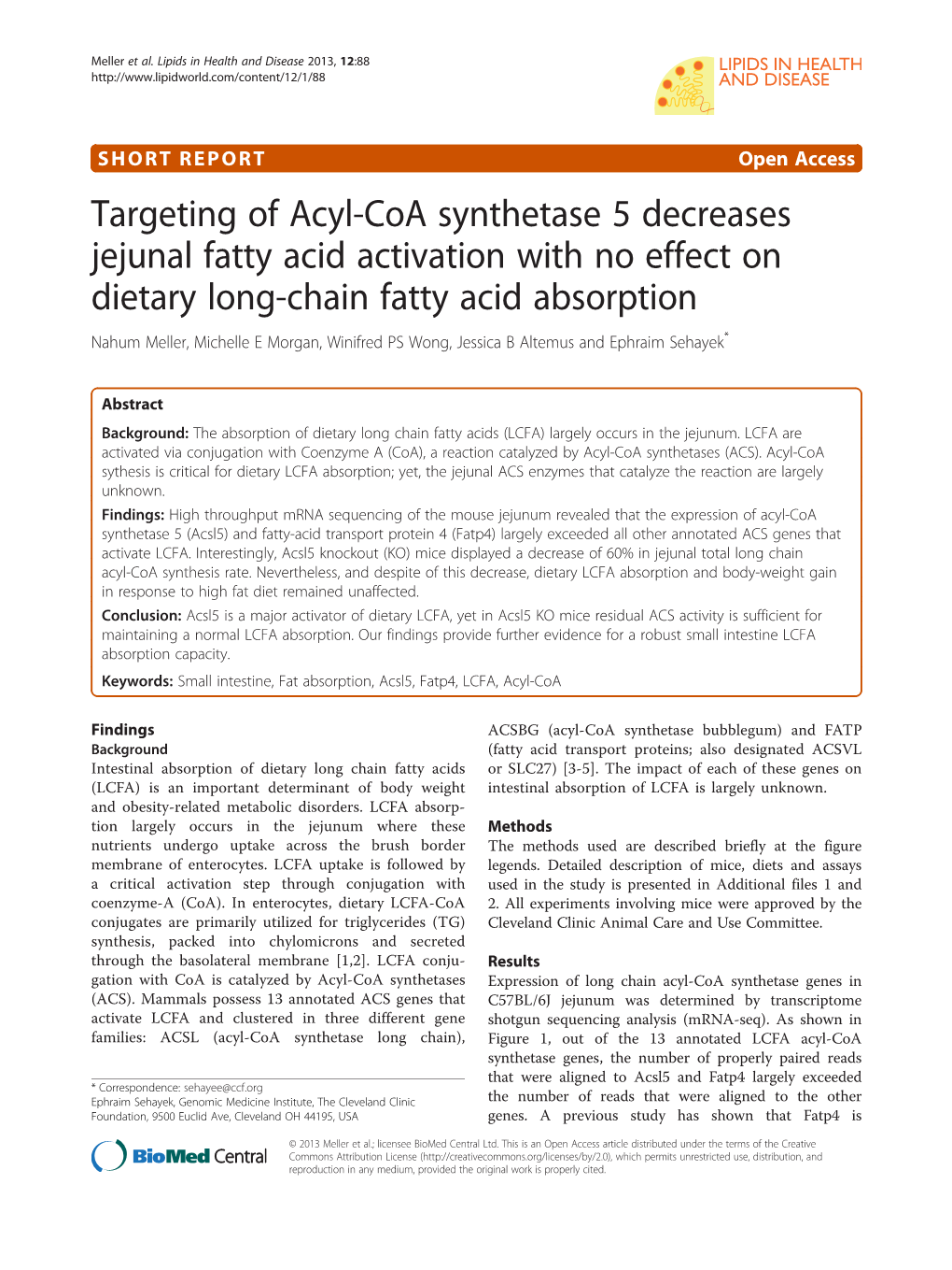 Targeting of Acyl-Coa Synthetase 5