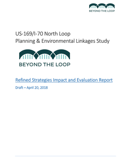 US-169/I-70 North Loop Planning & Environmental Linkages Study