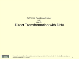 Direct Gene Transfer