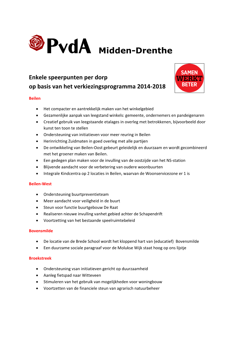 Pvda Midden-Drenthe