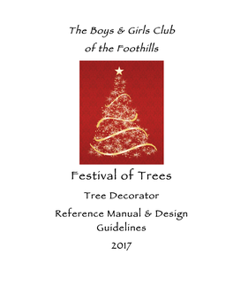 Foothills Festival of Trees