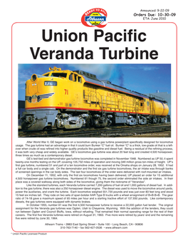 Union Pacific Veranda Turbine