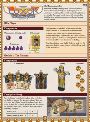 Luxor: the Mummy's Curse Rulebook