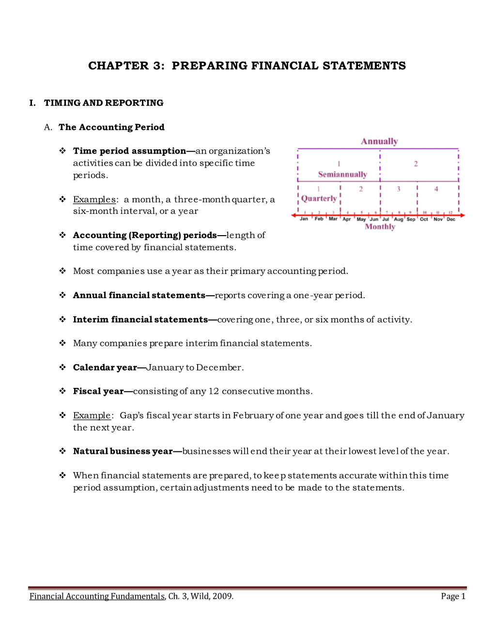 Chapter 3: Preparing Financial Statements