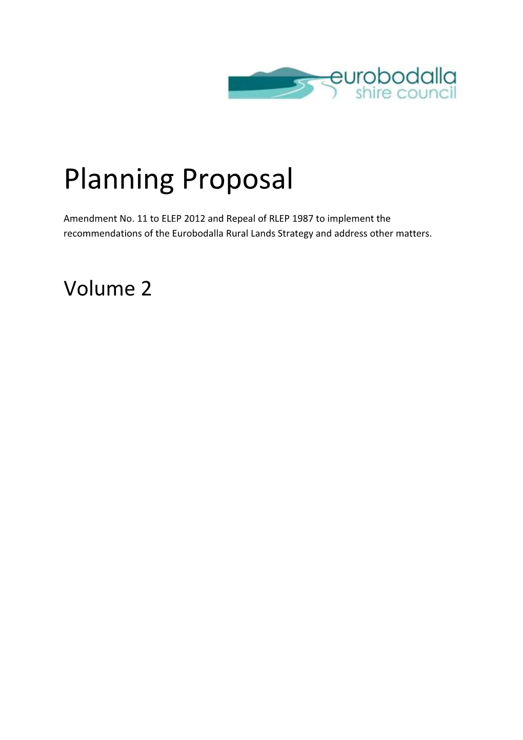 Planning Proposal