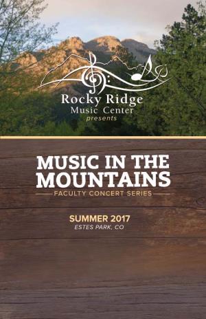 Mountains Faculty Concert Series