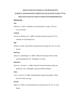 Exam #4: Explanations with References