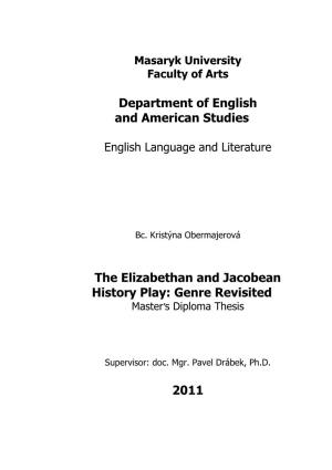 Department of English and American Studies