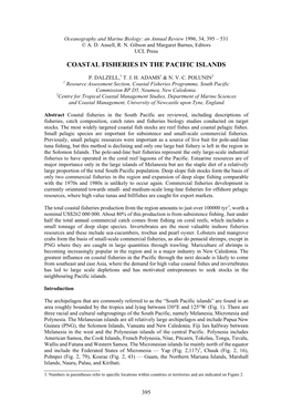Coastal Fisheries in the Pacific Islands