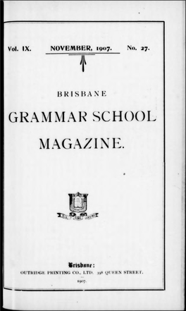 Grammar School Magazine
