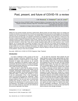 Past, Present, and Future of COVID-19: a Review